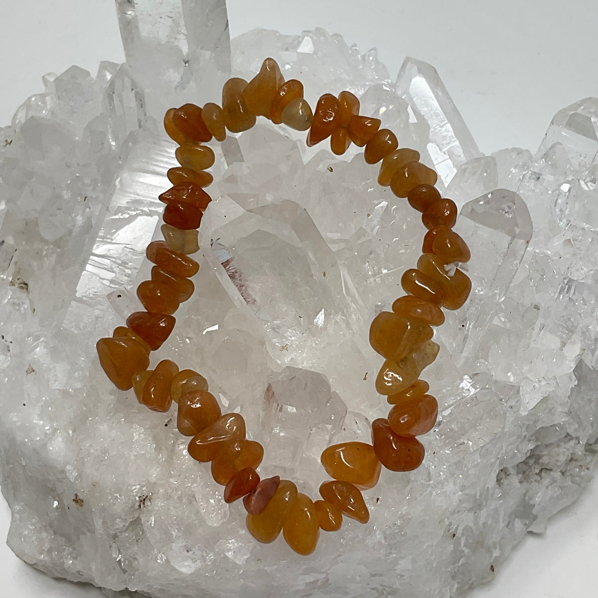 Red Aventurine Chip Bracelet