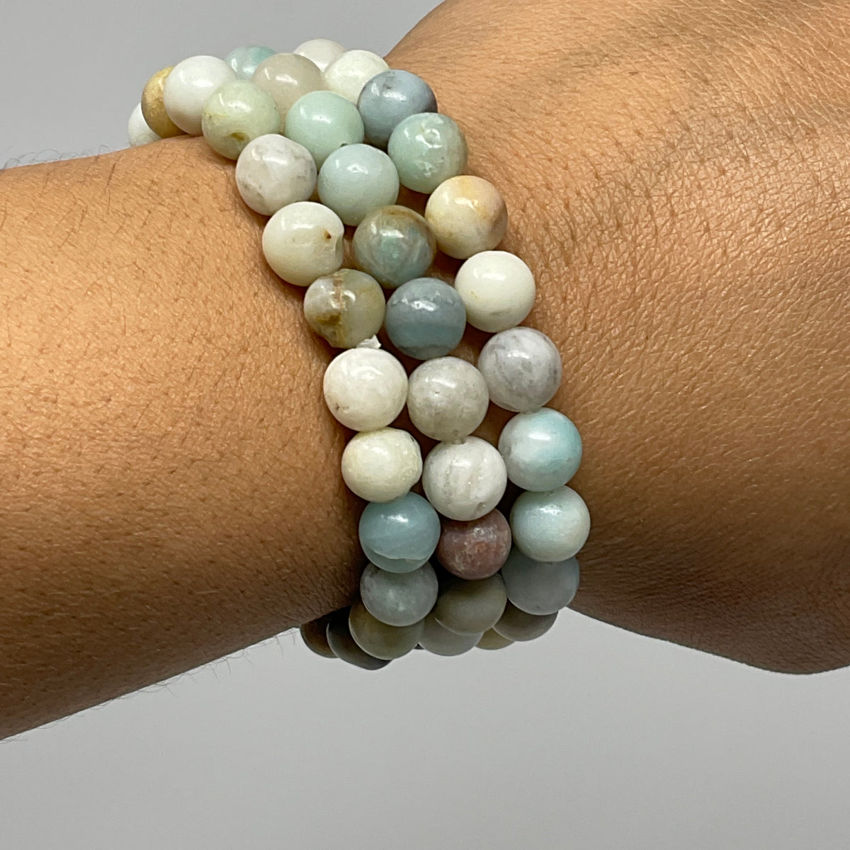 8MM Caribbean Calcite Round Bracelet