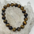 Yellow Tiger Eye 10mm Round Bracelet - WorldWideMinerals-beads