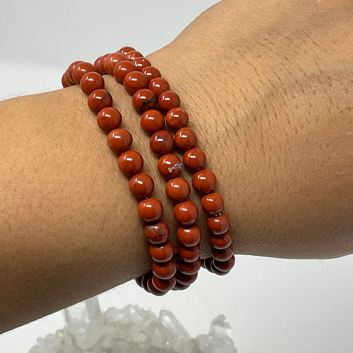 Red Jasper 6mm Round Bracelet