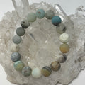 Caribbean Calcite Matte 10MM Round Bracelet - WorldWideMinerals-beads