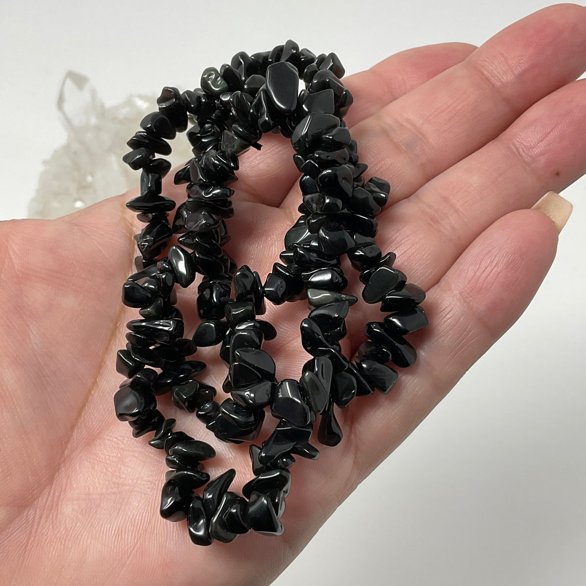 Black Tourmaline Chip Bracelet