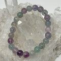 Fluorite 8mm Round Bracelets - WorldWideMinerals-beads