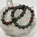 African Bloodstone 10mm 3-Piece Round Bracelet Set - WorldWideMinerals-beads
