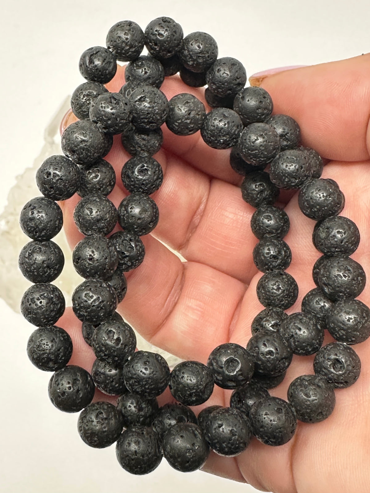 Lava Stone 8mm Round Bracelet