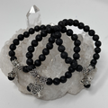 8mm Lava Tree of Life beaded jewelry set by WorldWideMinerals-beads featuring natural lava stone and intricate tree of life designs.